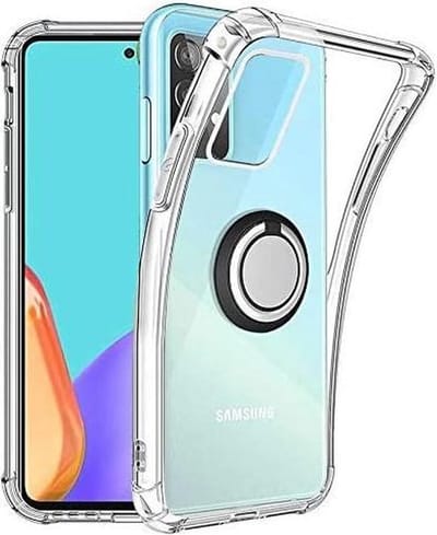 Hoesje Geschikt Voor Samsung Galaxy A21S hoesje - Luxe TPU Backcover – Ring vinger houder / standaard