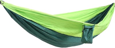 Kampeerhangmat voor 2 personen - Tuinhangmat Draagbaar - Ontspannen Buiten - Handgemaakt Sterke Knopen - 300x200 cm - Blauw