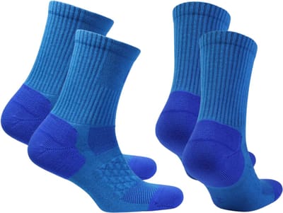 Norfolk - Merino Wol en Coolmax Wandelsokken - 2 Paar - Anti-blaar - 39-42 - Blauw - Ibex