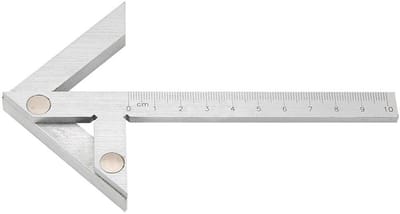Dailygoods- Center Finder 100 x 70 mm - Precisie Hoekmeter - Koolstofstaal - Nauwkeurigheid ± 1% - Hoekmeting - Verchroomd oppervlak