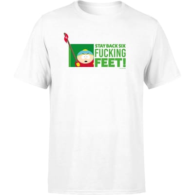 South Park Cartman Six Feet Men's T-Shirt - White - S
