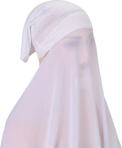 Bovista Hoofddoek - Hijab - Dames - Abaya - Sjaal - Islamitische Kleding - Moslim Kleding - Alhamdulillah - Wit