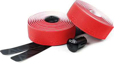 ACID stuurlint - Stuurtape met gelstrips - Microvezels en nanofinishing - Inclusief aluminium expander-eindplug - Dikte 3,5 mm - Polyurethaan - L2000xB30xD3,5 mm - Rood