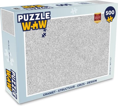 Puzzel Graniet - Structuur - Grijs - Design - Legpuzzel - Puzzel 500 stukjes