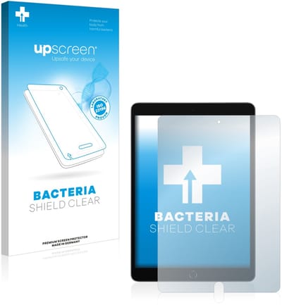 upscreen - Screenprotector voor Apple iPad 10.2" 2021 (9. Gen.) - Folie Beschermfolie transparant antibacterieel