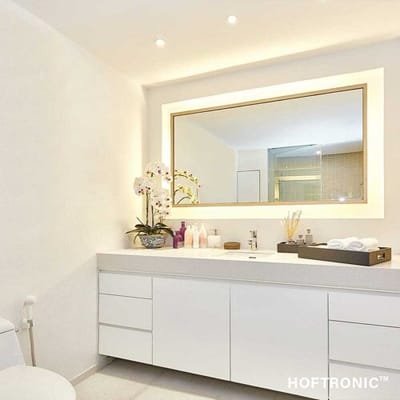3x HOFTRONIC Nola - LED inbouwspot badkamer en buiten - Wit - Dimbaar - Spotjes verlichting - Badkamerverlichting - IP65 Waterdicht - Rond Ø 53mm - 2700K Extra warm wit (sfeervol) - 5 Watt - 400 Lumen - Plafondspots