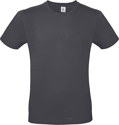 Classic E150 T-shirt B&C Collectie Donkergrijs Maat XL