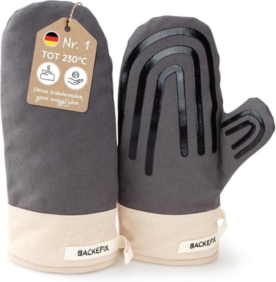 Thijox - Backefix Ofenhandschuhe - Hittebestendige Ovenhandschoenen Tot 250°C, Rutschfest, Duurzaam, Wasbaar, Comfortabel, Plasticvrij, Kleurige Bakac