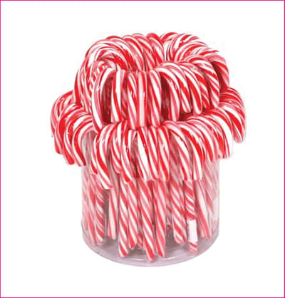 Candy Canes Rood-Wit - 72 stuks in silo - snoep- zuurstokken - party canes