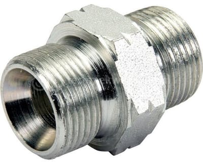 R+M Suttner - Dubbel Nippel 3/8 naar 3/8 IG, 250 bar
