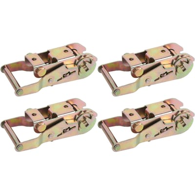 4 STUKS Ratelspanner voor 1116 Brede Band Koolstofstaal Ratel Sjorband Aanspanner 1500KGS Trekkracht beige