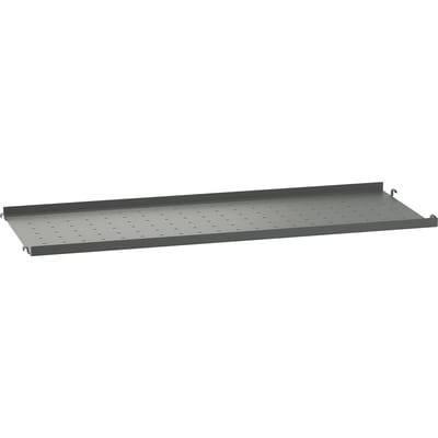 String Furniture Metalen legplanken - 78 x 7 x 30 cm - met lage rand - dark grey