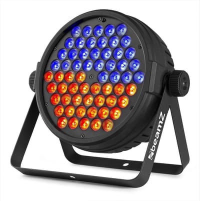 LED Par - BeamZ BT450 lichtgewicht LED RGB lamp met 60 RGB LED's van 3W per LED - Incl. afstandsbediening - Zwart