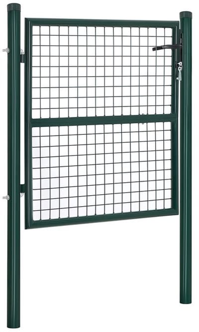 Tuinpoort - Metalen Tuinpoort - Stijlen Tuinpoort - Tuinpoort - Tuinpoort op maat - Tuinpoort met slot - Groen - 106 x 6 x 150 cm