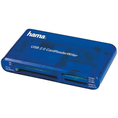 Hama USB 2.0 30 in 1 KaartlezerSchrijver - kaartlezer - USB 2.0