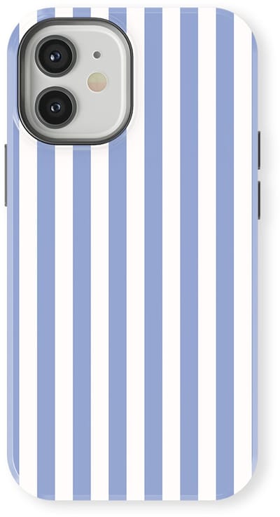 DripCase Gestreept Hoesje geschikt voor iPhone 12 | Backcover met Mag | Stripes Motief | Trendy Case geschikt voor iPhone 12 met Strepen Ocean Lane