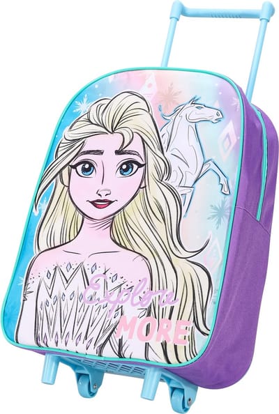 FROZEN Elsa Trolley Koffertje Vakantie Logeren Lila