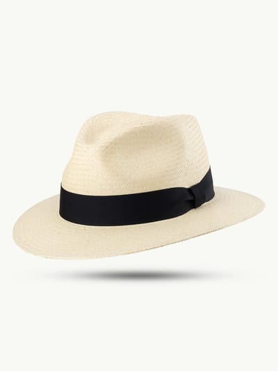 Panama Hoed Santiago Handmade Panama SCIPPIS natur 100% Paja Toquilla maat M kleur Natur