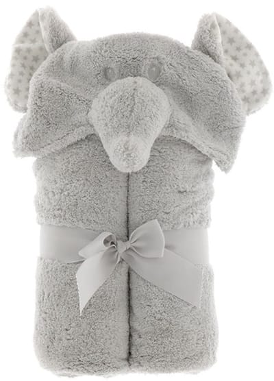 Unique Living | Badjas plush baby animal 100x75cm elephant