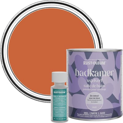 Rust-Oleum Oranje Badkamer Tegelverf Matt - Chai Thee 750ml