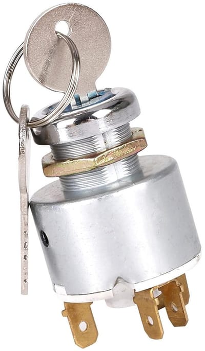 12V Universele Ontstekingsschakelaar voor Auto's, Motoren en Botens met 2 Sleutels - Betrouwbare Startoplossing voor Voertuigen
