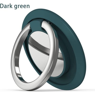 Support de bague de doigt, poignée rotative à 360 degrés, adapté au support de téléphone de voiture, support de téléphone universel portable vert foncé