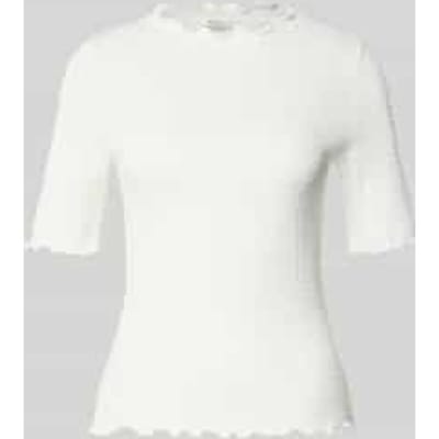 Tom Tailor Denim - Slim fit crinkle T-shirt - Maat M - off white