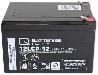 Q-Batteries 12LCP-12 LCP 12V 13Ah AGM