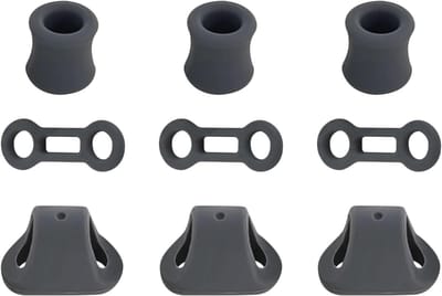Karabijnhaak Set - Veiligheidshaken - Klimmen en Outdoor - Stabiel Vergrendelingsmechanisme - 20mm Riem Compatibel - Grijs