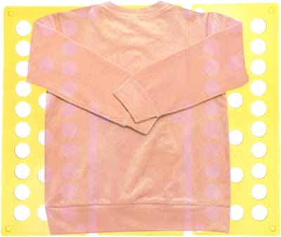 Kledingmap Vouwplank - Shirtmap Organizer - Kleding Snel Vouwen - Verstelbaar Ontwerp - 40x48cm - Geel
