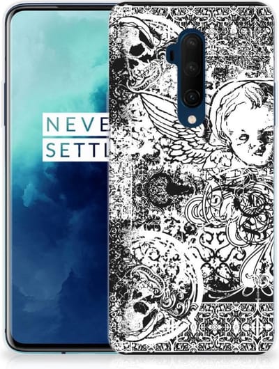 Silicone Back Case OnePlus 7T Pro Skulls Angel