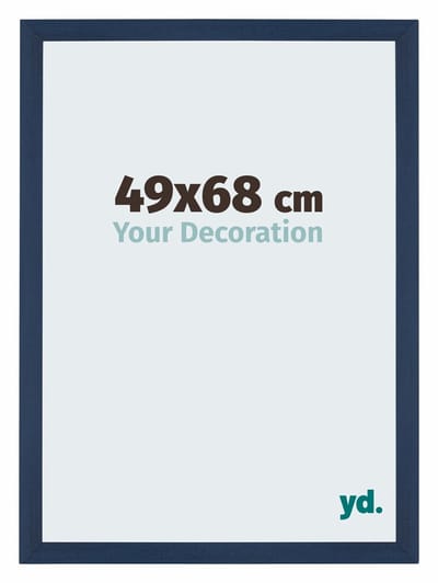 Your Decoration - Puzzellijst 49x68 cm - Donkerblauw Geveegd - Puzzellijst 500-1000 stukjes - MDF Fotolijst - Mura