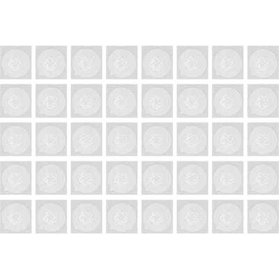 40 STKS Koffie Aluminium Folie Dekseltjes Herbruikbare Koffie Capsule Folie Afdichtingsstickers voor Thuis Café white