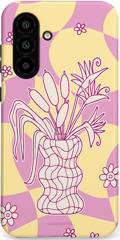 Casetastic Hoesje Geschikt voor Samsung A56 / A36 - Stijlvolle Beschermende Duo-layer Case - Bosje vol roze