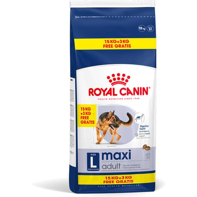 15kg+3kg gratis! Royal Canin Maxi Adult Gevogelte en Zwijn compleetvoer