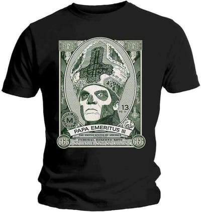 Ghost - Papa Cash Heren T-shirt - S - Zwart
