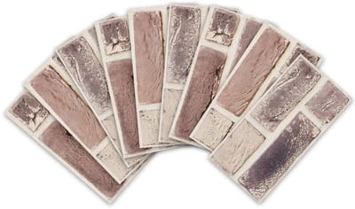Dailygoody - Brick Effect Wandstickers - Zelfklevende Tegelstickers - Interieurdecoratie - 54 Stuks - Muurdecoratie - Stickers voor thuis - Geschikt v