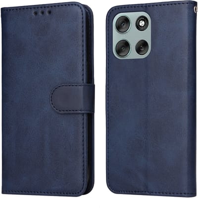 Telestore - blauw agenda book case hoesje - telefoonhoesje geschikt voor Motorola Moto G56 5G