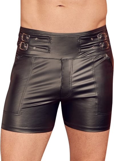 Ruig Wetlook Broekje met Hoge Taille
