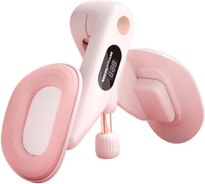 Dijbeentrainer Bekkenbodemtrainer - Heup Trainer - Thuis Fitness - 360 Graden Rotatie - 23 x 12 x 11 cm - Roze