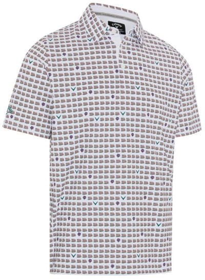 Callaway One Pimento Two Pimento Heren Golfpolo Wit