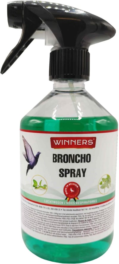 Belgian Winners Broncho-Spray 500ml - voor postduiven - zorgt voor gezonde lucht in het duivenhok