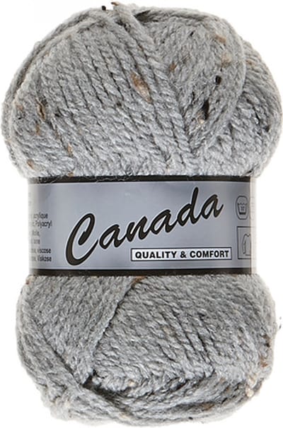 Lammy Canada - Licht Grijs Tweed (420) - Haakgaren - Breigaren - Wol - Acryl - Naald 4-5 - 50 Gram - 85 Meter