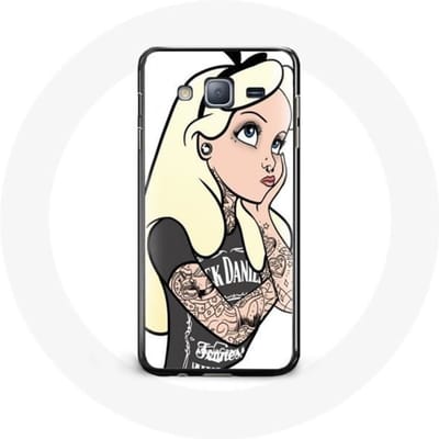 Case voor Samsung Galaxy j3 2016 Alice Getatoeëerde Prinses
