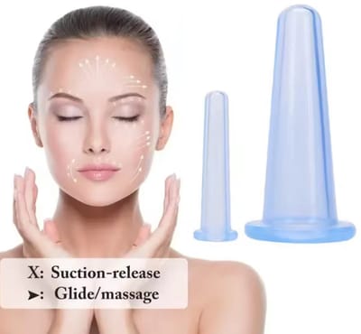 Actie4you® - Silicone Massage Cup Set - Anti Cellulite Cupping - Vacuüm Cupping set - 2 stuks (1.5 cm & 3.6 cm) - Cups therapy - Siliconen - Bloedsomloop versnellen – Universeel - Blauw