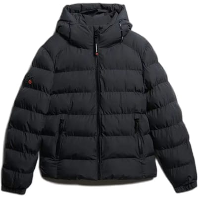 Superdry Hooded Sports Puffer Casual Winterjas Heren Bruin 3XL