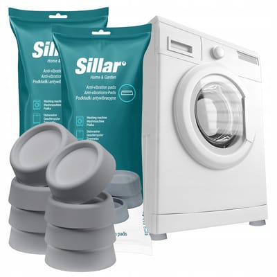 Sillar Trillingsdempers wasmachine – universele - anti-vibratie rubberen pads voor wasmachine, vaatwasser, droger - 8 stuks