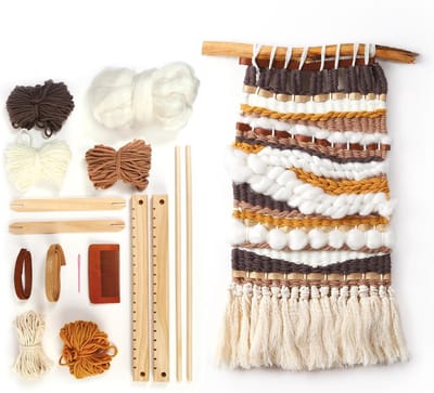 Graine Creative weefset boho chic wanddecoratie 40x30 cm DIY pakket.