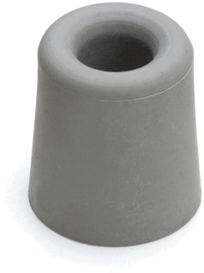 3x stuks deurstopper / deurstoppers rubber grijs - 4,8 x 3,7 cm - deurbuffers / deurbuffer