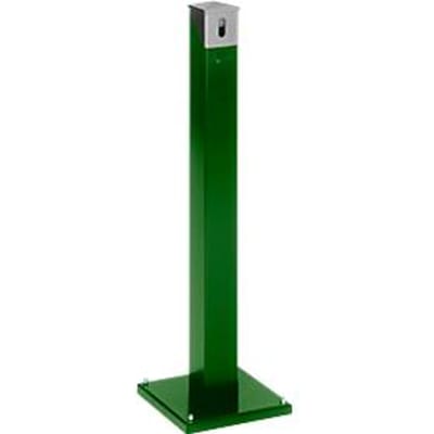 Staande asbakzuil SG 105E, hoekig mosgroen